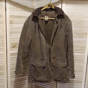 Mens Large Vintage Carhartt Ranch Coat Brown. Blanket lined. Warm!